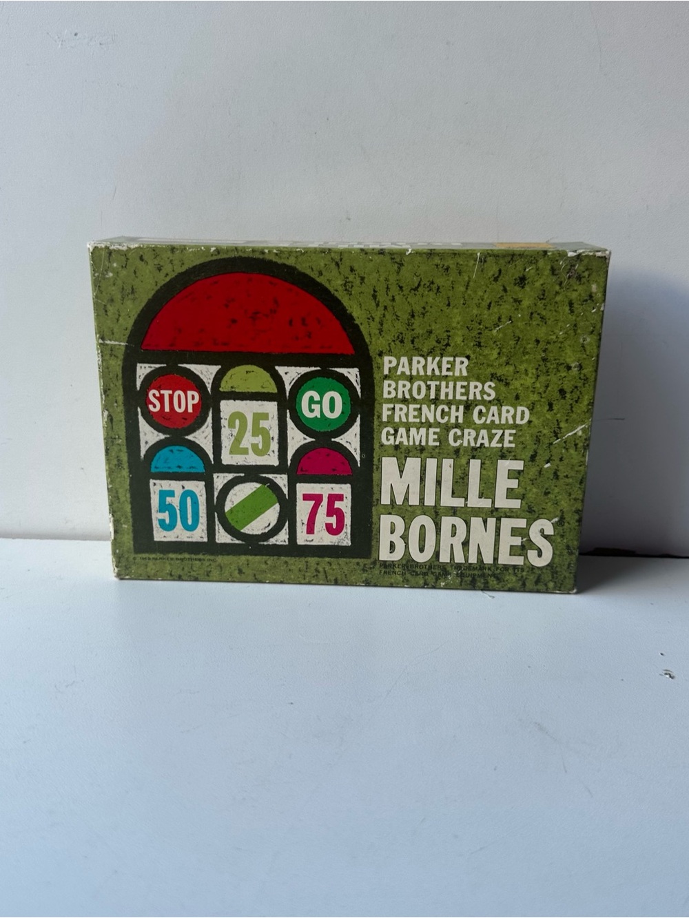 VTG 1962 Mille Bornes French Card Game Parker Brothers Complete Blank Score Card